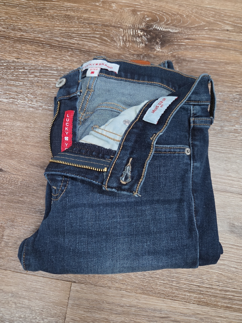 Lucky Brand Mid Rise Skinny Ava Jeans Womens Size 6 Medium Wash